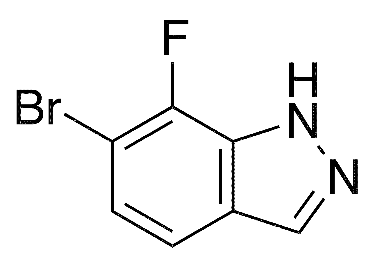6-Bromo-7-fluoro-1H-indazole - Chemical structure and product image
