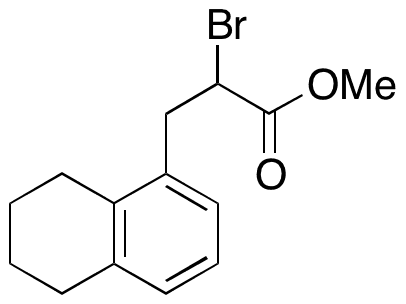 alpha-Bromo-5,6,7,8-tetrahydro-1-naphthalenepropanoic Acid Methyl Ester - Chemical structure and product image