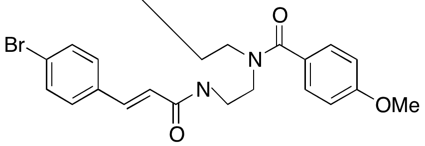 (2E)-3-(4-Bromophenyl)-1-[4-(4-methoxybenzoyl)-1-piperazinyl]-2-propen-1-one - Chemical structure and product image