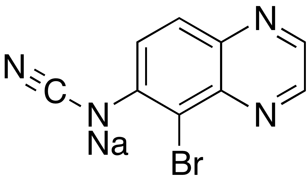 (5-Bromo-6-quinoxalinyl)cyanamide - Chemical structure and product image