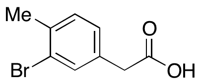 (3-Bromo-4-methylphenyl)acetic Acid - Chemical structure and product image