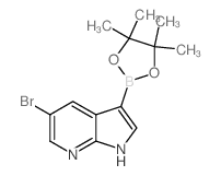 5-Bromo-3-(4,4,5,5-tetramethyl-1,3,2-dioxaborolan-2-yl)-1h-pyrrolo[2,3-b]pyridine - Chemical structure and product image