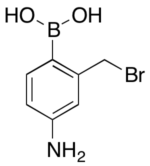 2-Bromomethyl-4-aminophenylboronic Acid - Chemical structure and product image