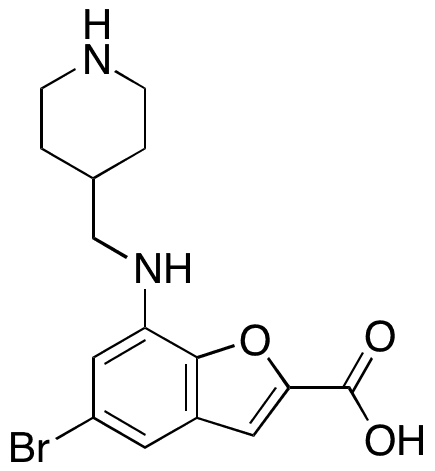 5-Bromo-7-[(4-piperidinylmethyl)amino]-2-benzofurancarboxylic Acid - Chemical structure and product image