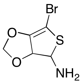 6-Bromo-thieno[3,4-d]-1,3-dioxol-4-amine - Chemical structure and product image