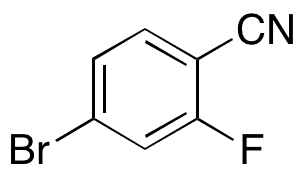 4-Bromo-2-fluorobenzonitrile - Chemical structure and product image