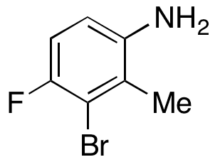 3-Bromo-4-fluoro-2-methylaniline - Chemical structure and product image