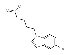 5-(5-Bromo-1H-indol-1-yl)pentanoic acid - Chemical structure and product image