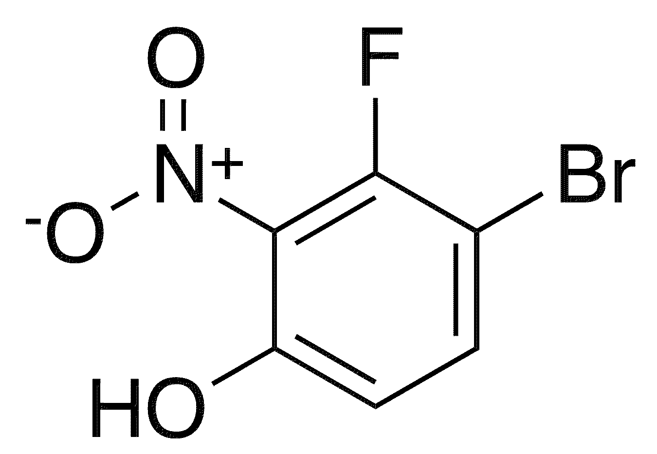 4-Bromo-3-fluoro-2-nitrophenol - Chemical structure and product image