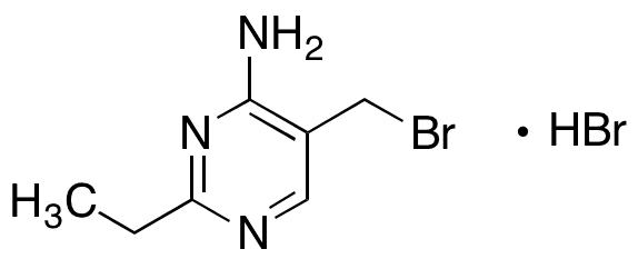 5-(Bromomethyl)-2-ethyl-4-pyrimidinamine Hydrobromide - Chemical structure and product image