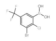 3-Bromo-2-chloro-5-(trifluoromethyl)phenylboronic acid - Chemical structure and product image