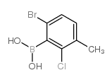 6-Bromo-2-chloro-3-methylphenylboronic acid - Chemical structure and product image