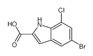 5-Bromo-7-chloro-1h-indole-2-carboxylic acid - Chemical structure and product image
