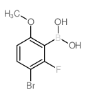 3-Bromo-2-fluoro-6-methoxyphenylboronic acid - Chemical structure and product image
