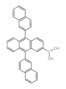 Boronic acid, (9,10-di-2-naphthalenyl-2-anthracenyl)- - Chemical structure and product image