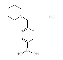 Boronic acid, [4-(1-piperidinylmethyl)phenyl]-, hydrochloride - Chemical structure and product image