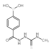 2-(4-Boronobenzoyl-N-methylhydrazinecarbothioamide - Chemical structure and product image