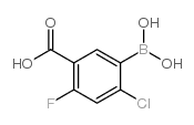 5-Borono-4-chloro-2-fluorobenzoic acid - Chemical structure and product image