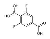 4-Borono-3,5-difluorobenzoic Acid - Chemical structure and product image