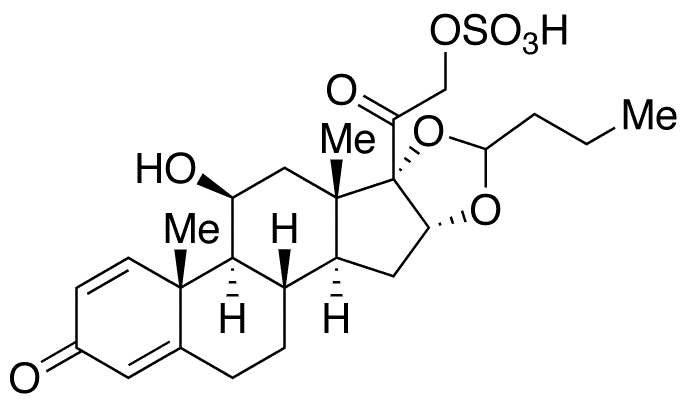 Budesonide 21-Sulfate - Chemical structure and product image