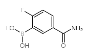 3-Borono-4-fluorobenzamide - Chemical structure and product image