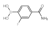 4-Borono-3-fluorobenzamide - Chemical structure and product image