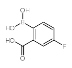 2-Borono-5-fluorobenzoic acid - Chemical structure and product image
