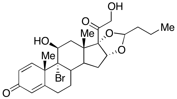 9Î±-Bromobudesonide - Chemical structure and product image