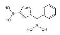 1-(1-Borono-1-phenylmethyl)pyrazole-4-boronic acid - Chemical structure and product image