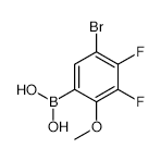 5-Bromo-3,4-difluoro-2-methoxyphenylboronic acid - Chemical structure and product image