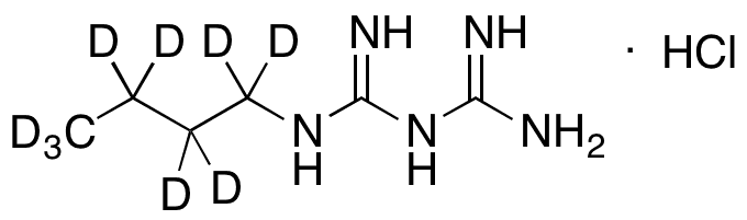 Buformin-d9 Hydrochloride - Chemical structure and product image