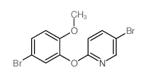 5-Bromo-2-(5-bromo-2-methoxyphenoxy)pyridine - Chemical structure and product image