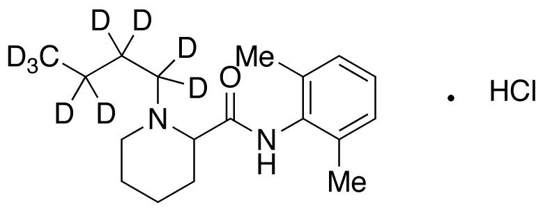 Bupivacaine-d9 Hydrochloride - Chemical structure and product image