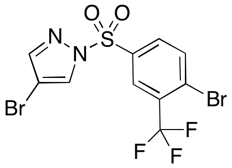 4-Bromo-1-(4-bromo-3-trifluoromethylphenylsulfonyl)pyrazole - Chemical structure and product image