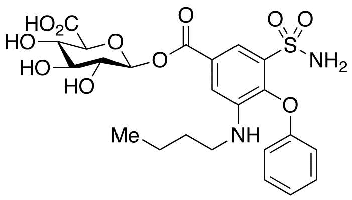 Bumetanide beta-D-Glucuronide - Chemical structure and product image