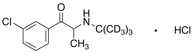 Bupropion-d9 Hydrochloride - Chemical structure and product image