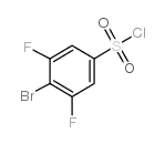 4-Bromo-3,5-difluorobenzenesulfonyl chloride - Chemical structure and product image