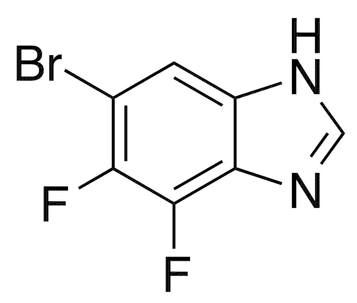 6-Bromo-4,5-difluorobenzimidiazole - Chemical structure and product image