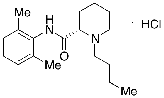 (S)-(-)-Bupivacaine Hydrochloride - Chemical structure and product image