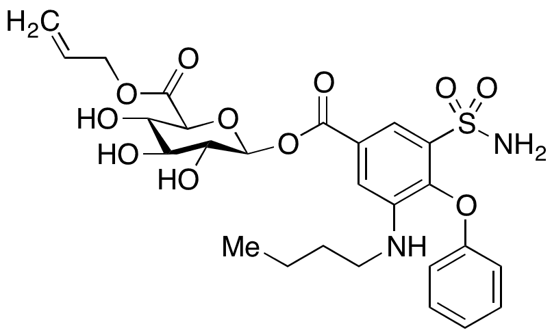 Bumetanide Î²-D-Glucuronide Allyl Ester - Chemical structure and product image