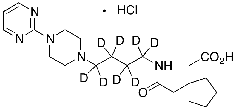 seco-(8,9)-Buspirone (Butyl-d8) Carboxylic Acid - Chemical structure and product image