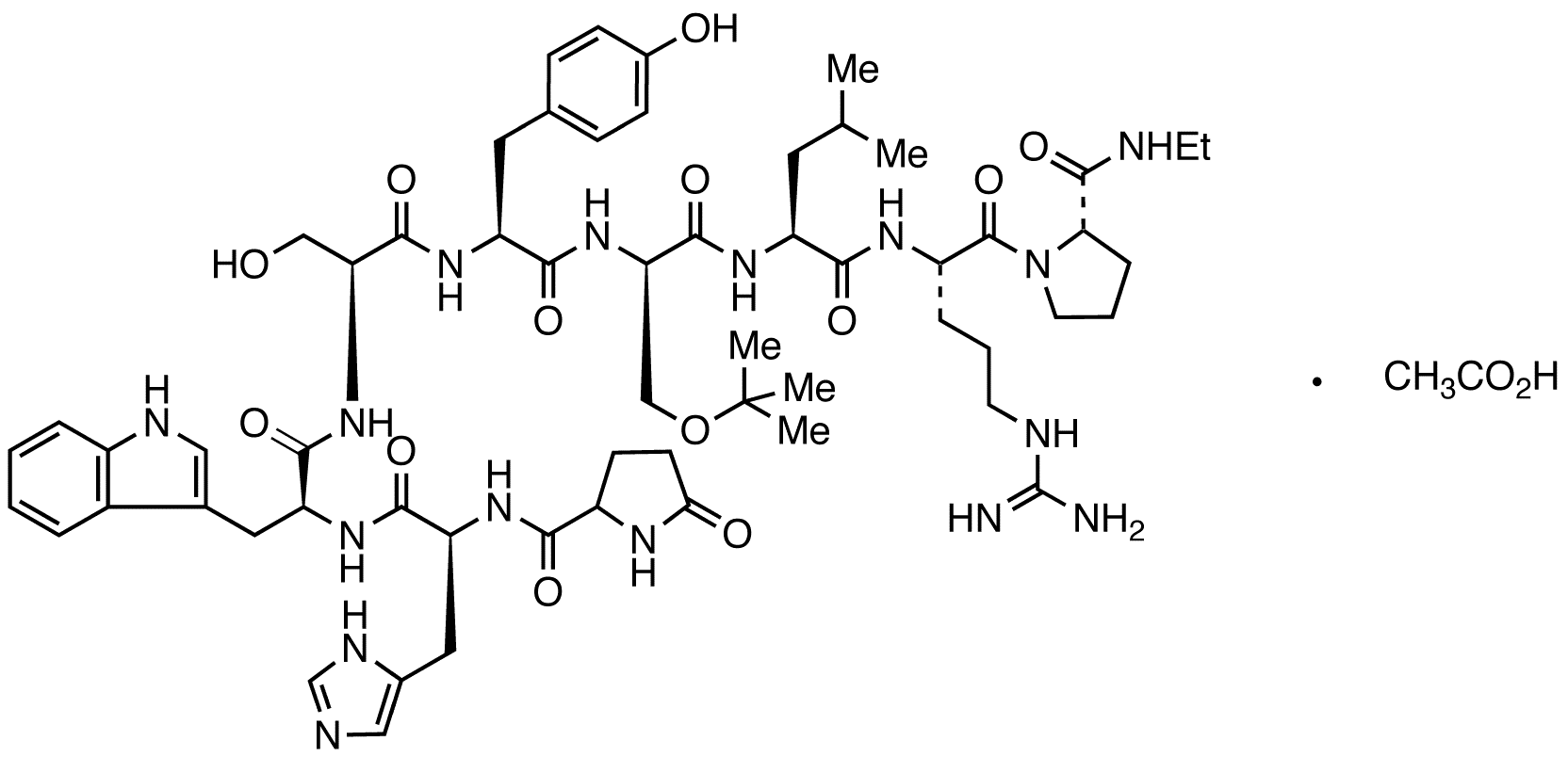 Buserelin Acetate - Chemical structure and product image