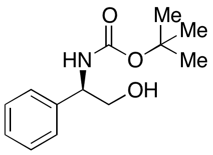(-)-N-Boc-D-alpha-phenylglycinol - Chemical structure and product image