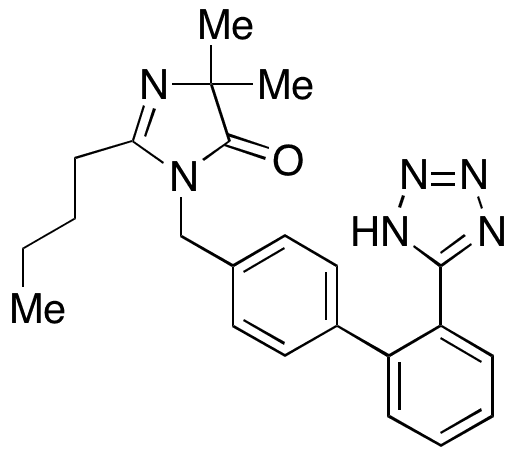 2-Butyl-4,4-dimethyl-1-[[2â€™-(1H-tetrazol-5-yl)[1,1â€™-biphenyl]-4-yl]methyl]-4,5-dihydroimidazol-5-one - Chemical structure and product image