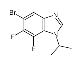 5-Bromo-6,7-difluoro-1-isopropylbenzimidazole - Chemical structure and product image