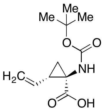 (1R,2S)-1-(tert-Butoxycarbonyl)amino-2-vinylcyclopropanecarboxylic Acid - Chemical structure and product image