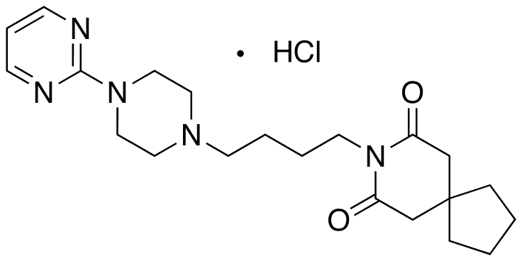 Buspirone Hydrochloride - Chemical structure and product image