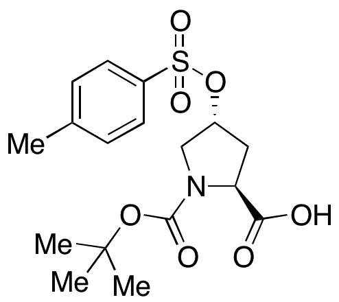 (2S,4R)-1-(tert-Butoxycarbonyl)-4-(tosyloxy)pyrrolidine-2-carboxylic Acid - Chemical structure and product image