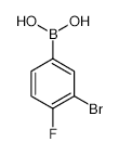 3-Bromo-4-fluorophenylboronic Acid - Chemical structure and product image