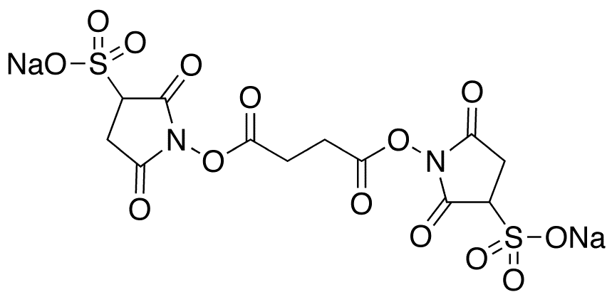 Butanedioic Acid 1,4-Bis(2,5-dioxo-3-sulfo-1-pyrrolidinyl) Ester Disodium Salt - Chemical structure and product image